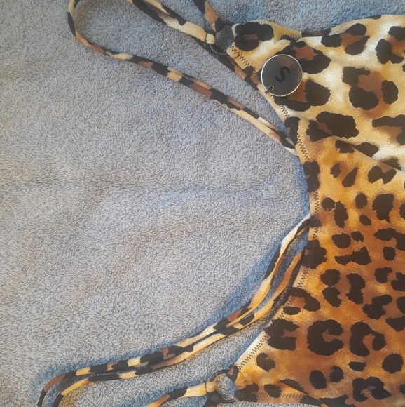 NWT Leopard High Rise Swimsuit - Picture 5 of 7